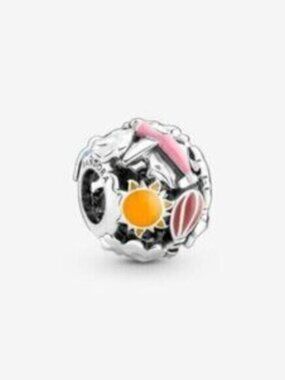 Pandora Fly Away Rainbow Sky & Travel Charm